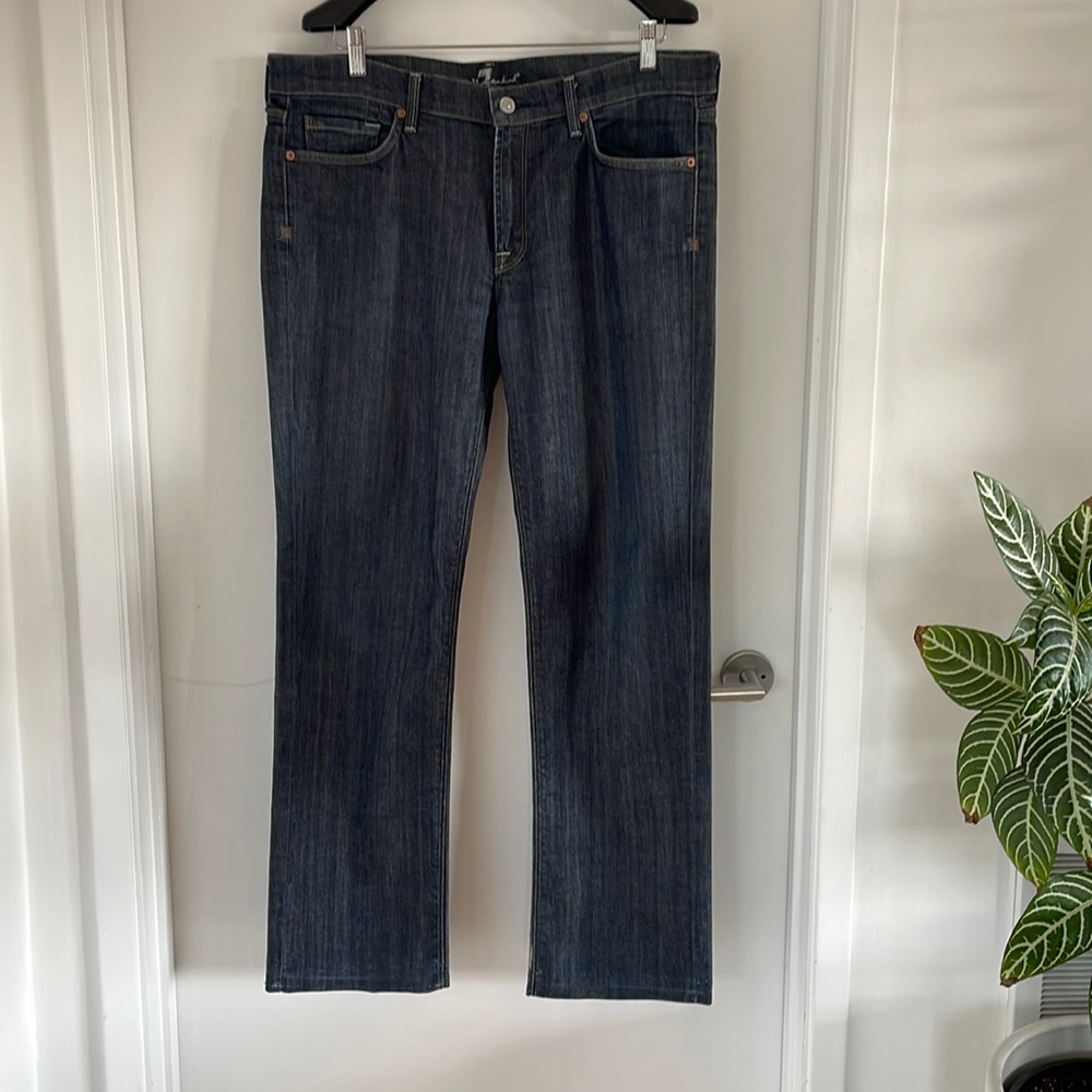 Seven For All Mankind Blue Jeans. These have been hemmed